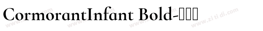 CormorantInfant Bold字体转换